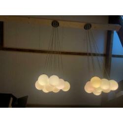 Hanglamp 2x 8 bollen