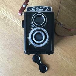 LUBITEL 2 foto camera compleet met tas.