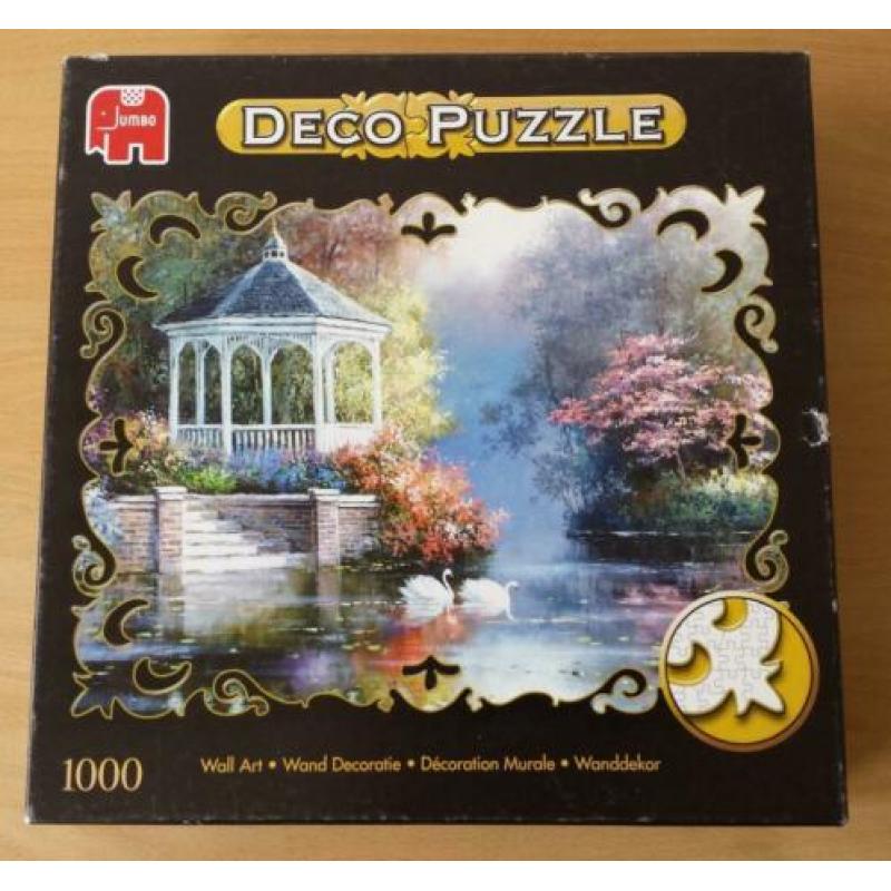 Puzzel Lakeside Retreat - 1000 stukjes met Deco Rand - Jumbo