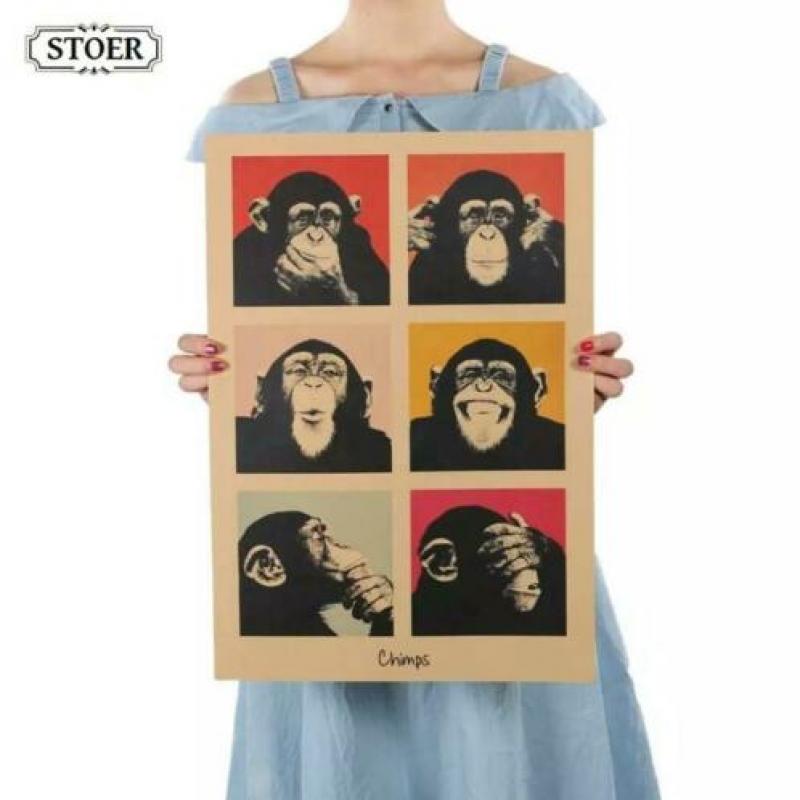 Gorilla aap apen chimps dieren dierentuin poster boeken dvd