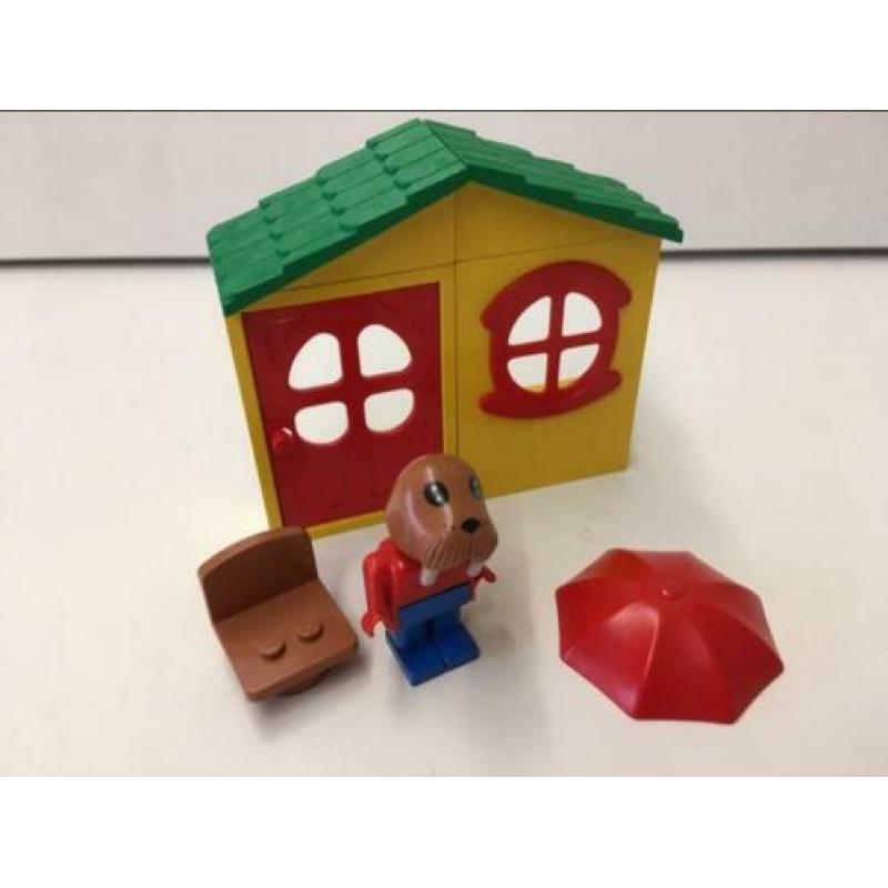 Fabuland huis onderdelen met minifiguur