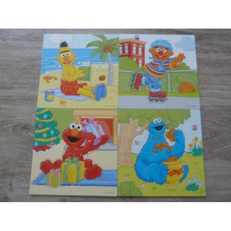 Sesamstraat contour puzzel