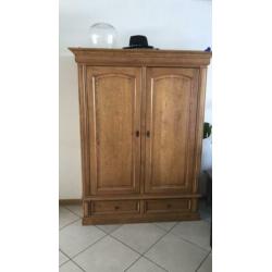 Mooie houten eiken kast H 185 B 142,5 D 51 cm