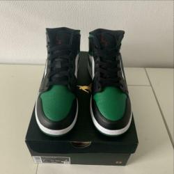 Jordan 1 mid green toe maat 40