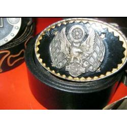 Harley Davidson Leather belt & Buckle Harmony Design USA