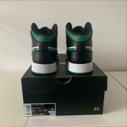 Jordan 1 mid green toe maat 40