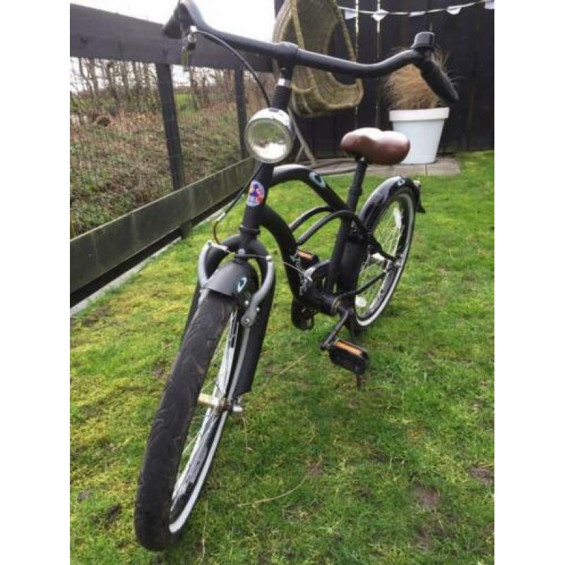 Stoere jongens fiets 20 inch Volare zwart