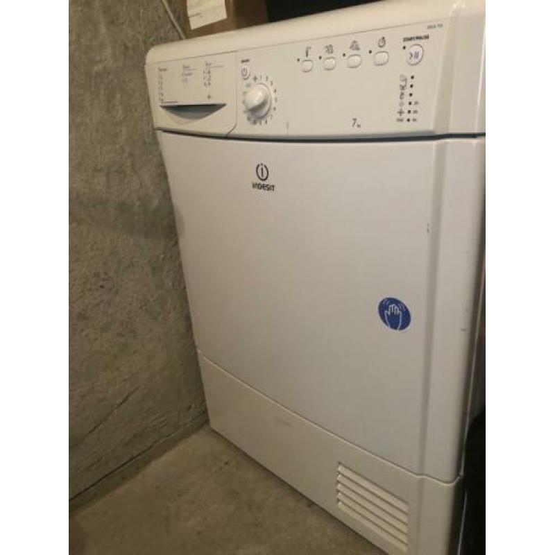 Condensdroger Indesit IDCA 735 eco 7kg. Werkt goed!