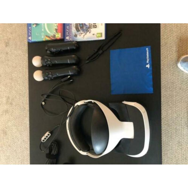 PS VR bril + Camera + 2 Move Controllers + Move navigation c