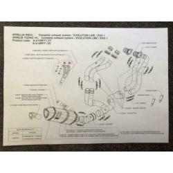 Akrapovic Evolution uitlaatsysteem uitlaat RSV4 Tuono V4