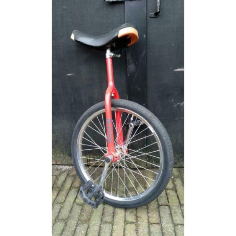 Leuke rode eenwieler/ 1 wieler fiets