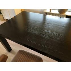 Eettafel eikenhout uitschuifbaar nu €150