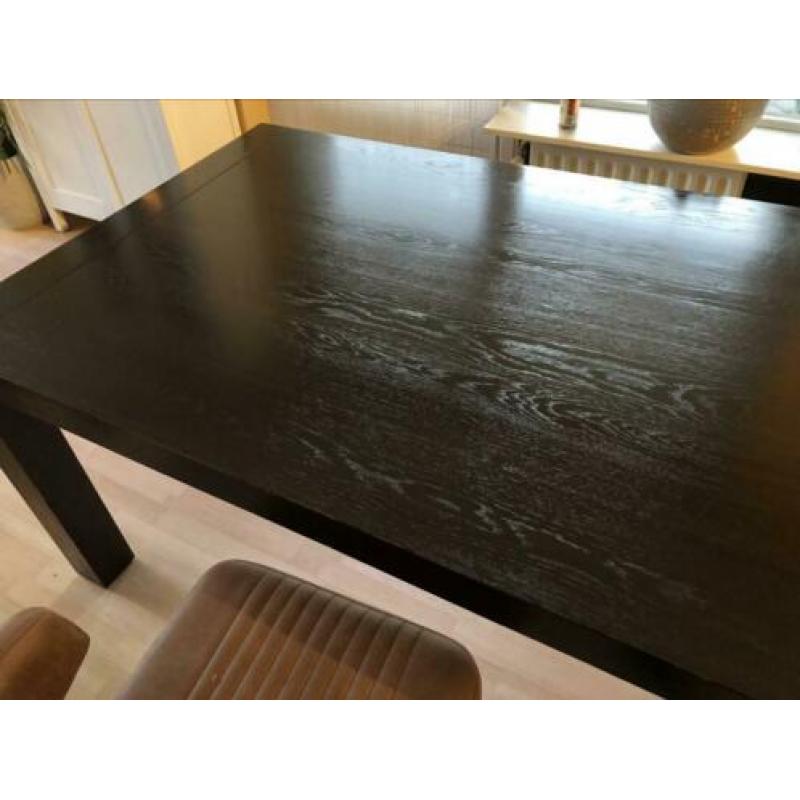 Eettafel eikenhout uitschuifbaar nu €150