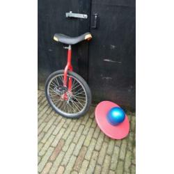 Leuke rode eenwieler/ 1 wieler fiets