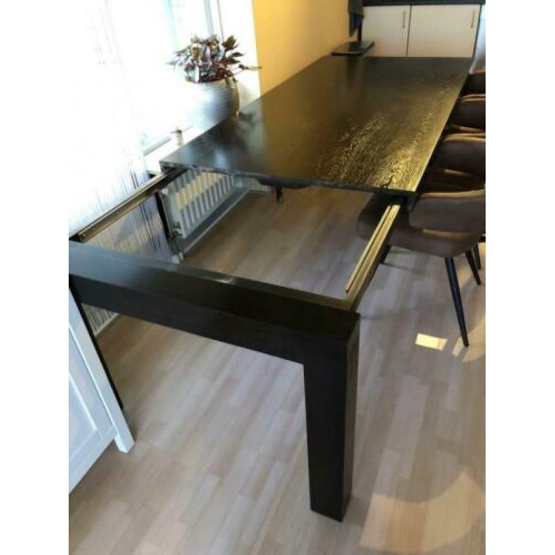 Eettafel eikenhout uitschuifbaar nu €150