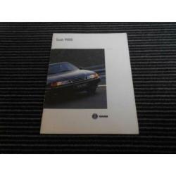 SAAB 9000 Nederlandse Folder Brochure Druk 1994