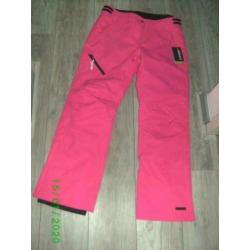 rose skibroek merk icepeak maat 34 taille 72/82cm nieuw