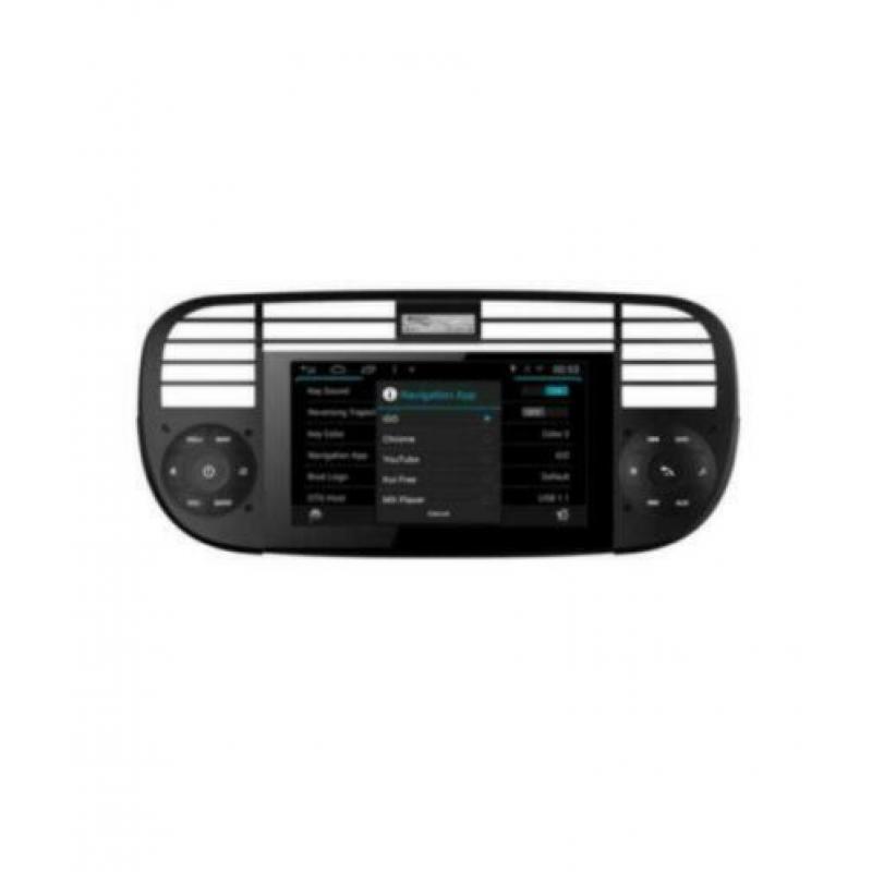 Fiat 500 radio navigatie 2007 dvd carkit android 9 dab+ 32gb