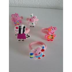 Nieuwe Peppa Big haar elastiekjes set ( 1) voor € 4,-