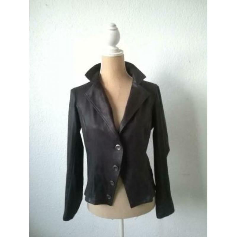 Liberty donkerbruine dames blazer, colbertjas. Maat S/36