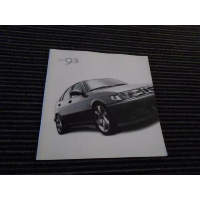 SAAB 9-3 Nederlandse Folder Brochure Ook Cabriolet Druk 2002