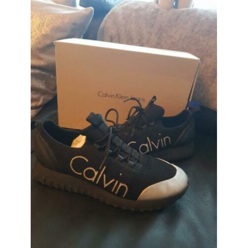 Orginele Calvin Klein Jeans sneakers zwart / zilver maat 42