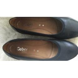 Gabor pumps maat 39 / 40 blauw met sleehak