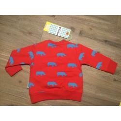 Nieuw set O’Chillie sweater rood en broekje blauw 68