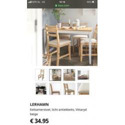 Eet tafel of keuken tafeltje met stoelen