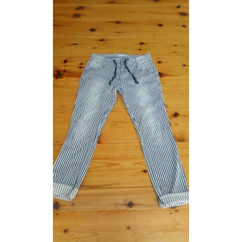 Blauw/witte gestreepte broek 38. Red Button.