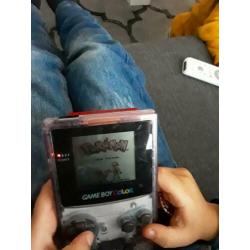 Gameboy color 3 spellen pokemon silver, red en blue