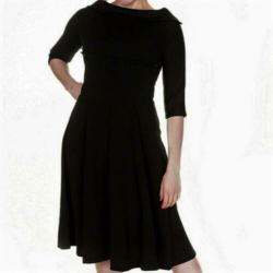 Lindy Bop Marla 50's black vintage design jurk rockabilly S