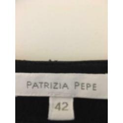 Zwarte jurk lange mouw Patrizia Pepe 36 (it 42)