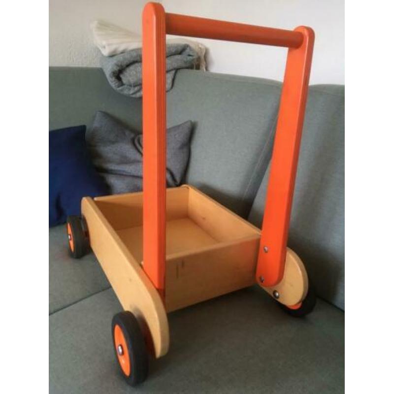 Houten loopwagen Van Dijk, blokkenwagen