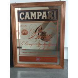 Drie reclame spiegels 41x51cm Martini Jim Beam Campari