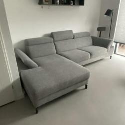 lounge/hoek bank montel urban grijs