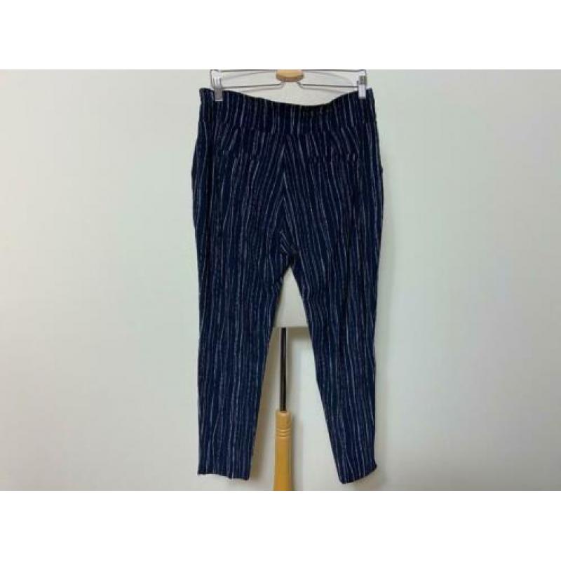 Travelstof broek van Japan TKY maat L zwart/wit