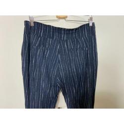 Travelstof broek van Japan TKY maat L zwart/wit