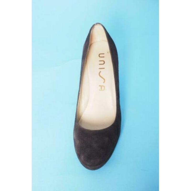 Unisa bruin suede pump maat 41