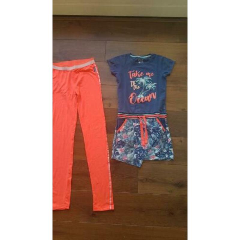 Quapi set jurk plus legging maat 134 140