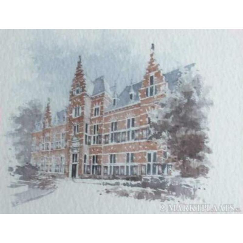 Collectie unieke aquarellen van Cor van den Braber