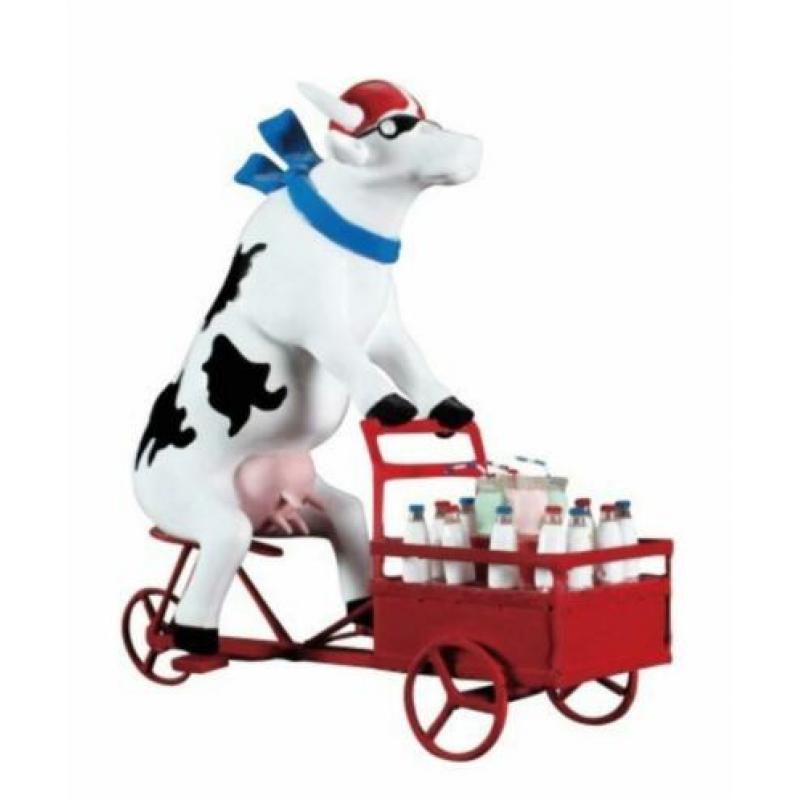 Nieuw Cow Parade koe Lait Triporteur XL gratis verzending.