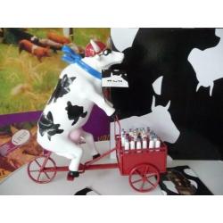 Nieuw Cow Parade koe Lait Triporteur XL gratis verzending.