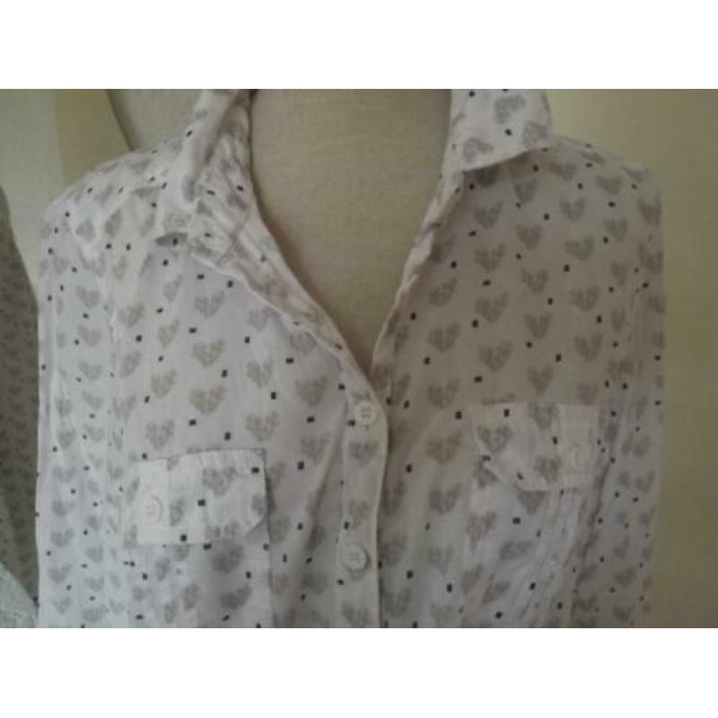 Mooie blouse van CECIL met hartjes 100% katoen