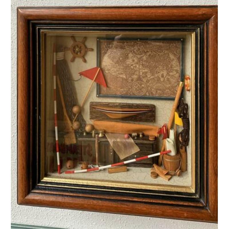 Maritiem schilderij, vitrine, diorama.