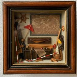 Maritiem schilderij, vitrine, diorama.