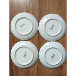 4 mooie bordjes limoges france (2 + 2 gratis)