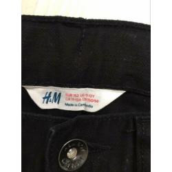 H&M jeans mt 152 zwart