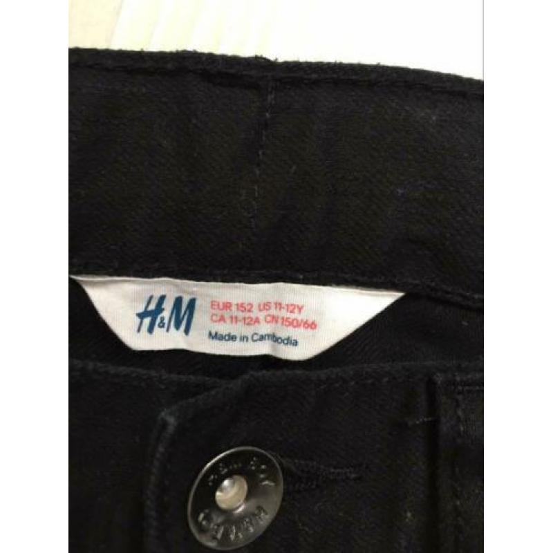 H&M jeans mt 152 zwart