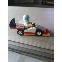 lego Shell station ,tankwagen en race auto jaren 80 .